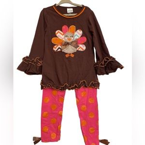 Thanksgiving outfit! Top & matching Leggings. Size L (4/5)
